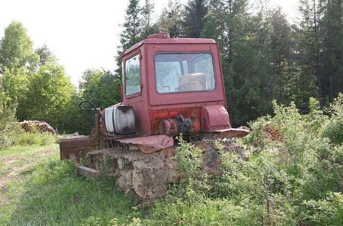 Фото: Трактор наш и деревенские сучки
