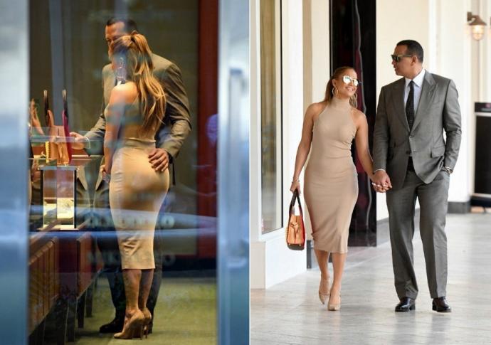 Фото: актриса Дженнифер Лопес с кавалером посетила ювелирный магазин