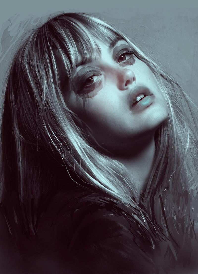 Грустные девушки ( 52 фото )