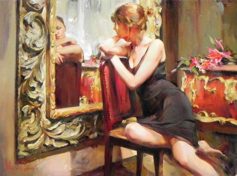 Женщины у зеркала