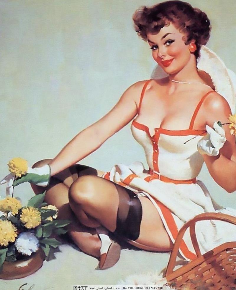 Девушки в стиле ретро