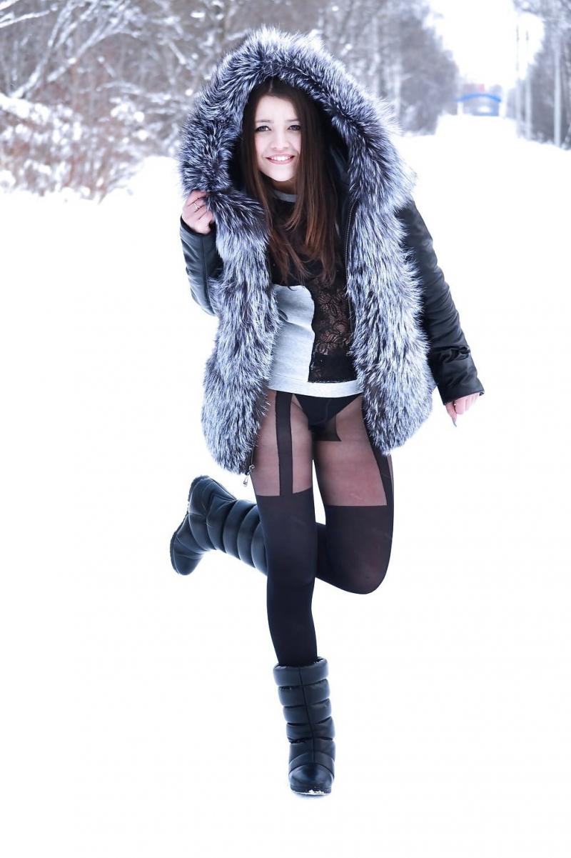 Обычные девушки зимой