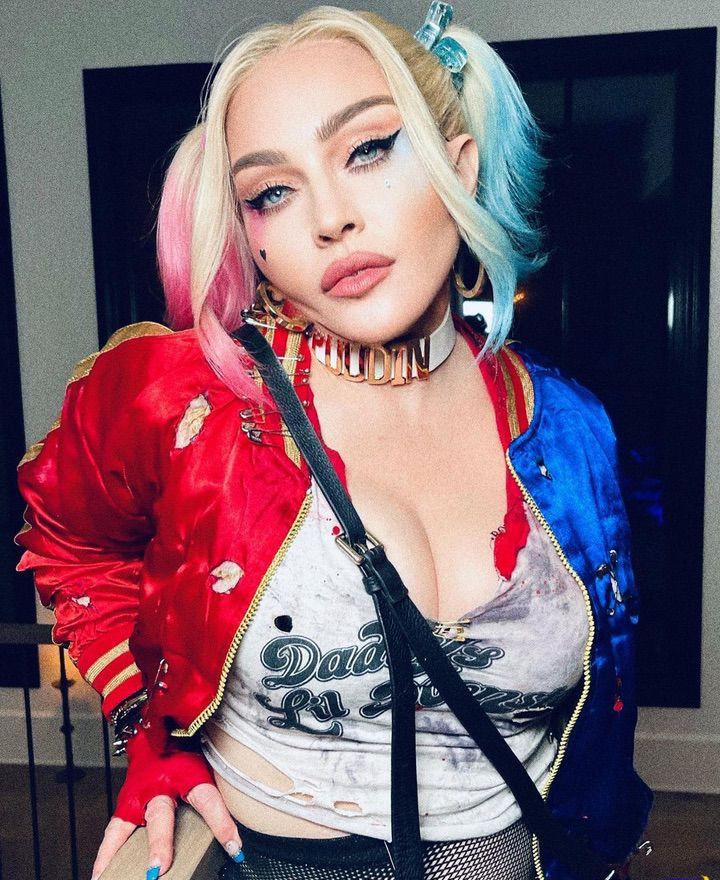 Фото: Мадонна побывала в шкуре Харли Квин на 2021.11.03