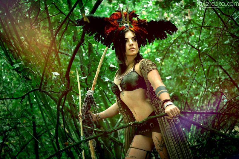 Фото: Татуированная воительница Siamh