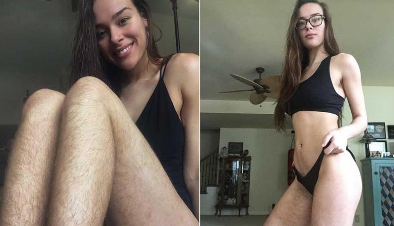 Фото: Фитнес-блогер не бреет ноги и остальные части тела вот уже целый год