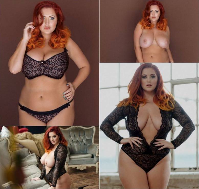 Голые фото - Пышнотелая рыжая красота